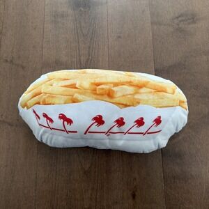 In-N-Out Burger French Fries Boat Stuffed Plush Pillow Palm Tree Logo